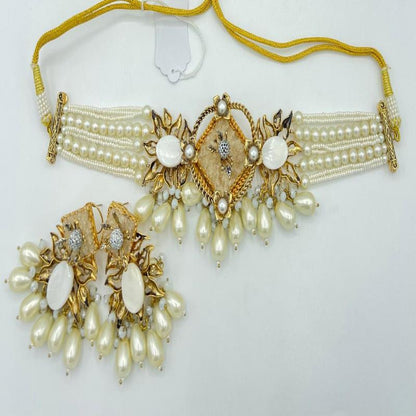 Luxury Crush Choker Set with Earrings – Naseem Fashion Hub