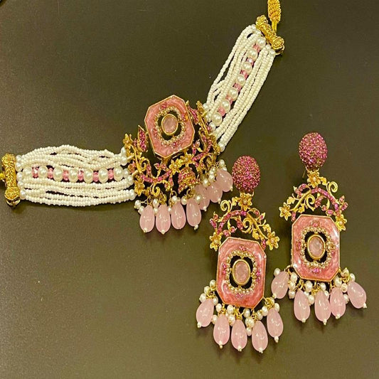 Turkish Choker Set with Earrings – Naseem Fashion Hub