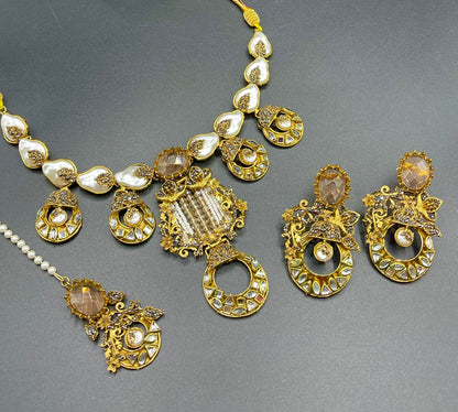 Turkish Necklace with Kundan Detailing | Naseem Fashion Hub