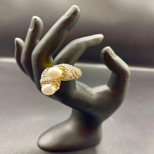 Zircon Pearl Ring | Naseem Fashion Hub