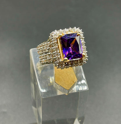 Zircon Gold-Plated Ring with Pink Stone | Naseem Fashion Hub