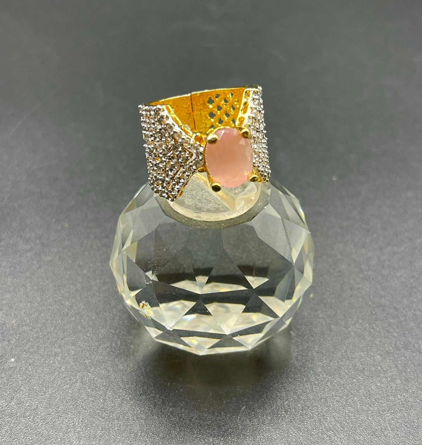 Zircon Gold-Plated Ring | Naseem Fashion Hub