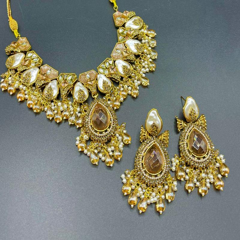 Royal Turkish Necklace Set with Earrings | Naseem Fashion Hub