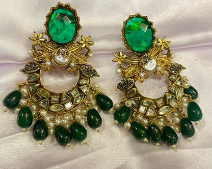 Kundan Earrings - Classic Traditional Elegance | Naseem Fashion Hub