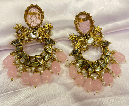 Kundan Earrings - Classic Traditional Elegance | Naseem Fashion Hub