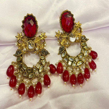 Kundan Earrings - Classic Traditional Elegance | Naseem Fashion Hub