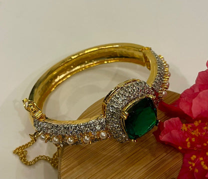 RP Zarcon Gold Polish Handcuff - Elegant & Shiny | Naseem Fashion Hub