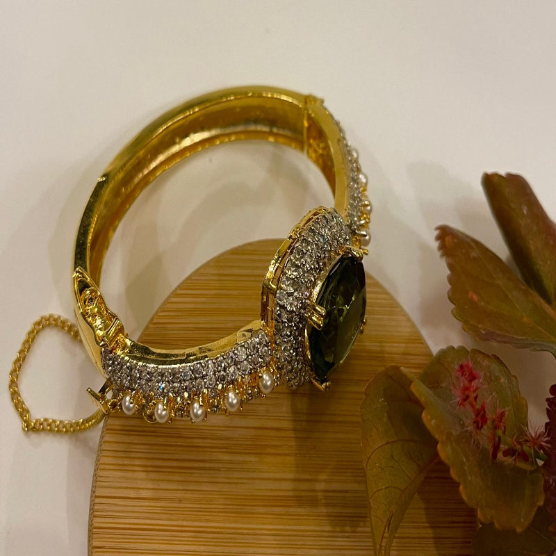 RP Zarcon Gold Polish Handcuff - Elegant & Shiny | Naseem Fashion Hub