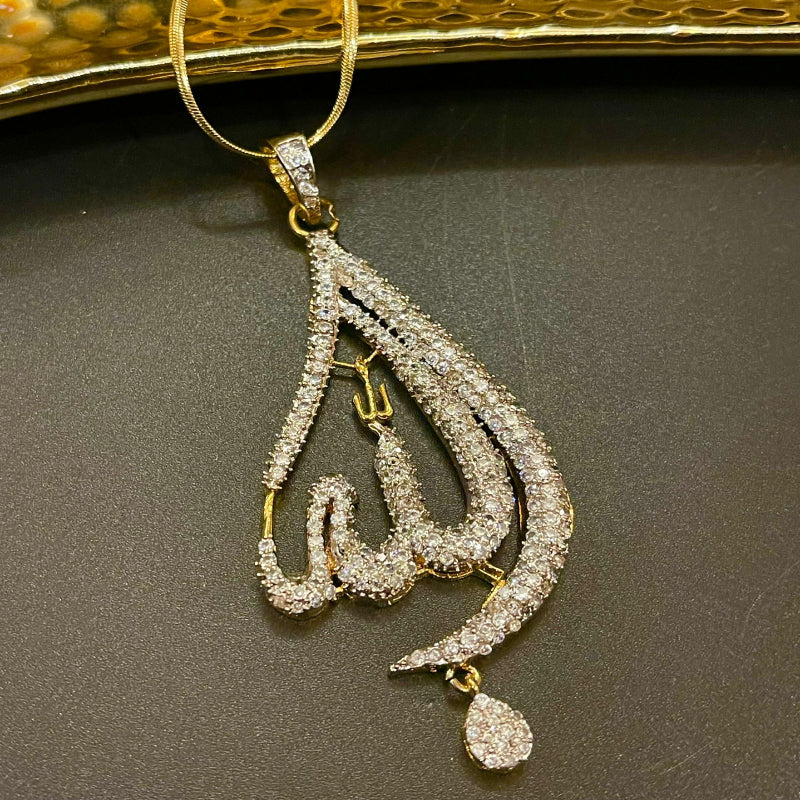 Timeless Calligraphy Pendant - Artistic Elegance | Naseem Fashion Hub