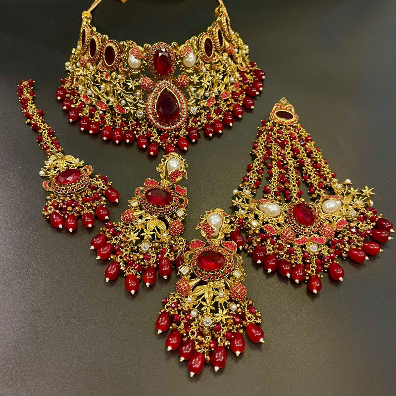 Turkish Bridal Set – Elegant Gold-Plated Jewelry for Weddings | Naseem Fashion Hub